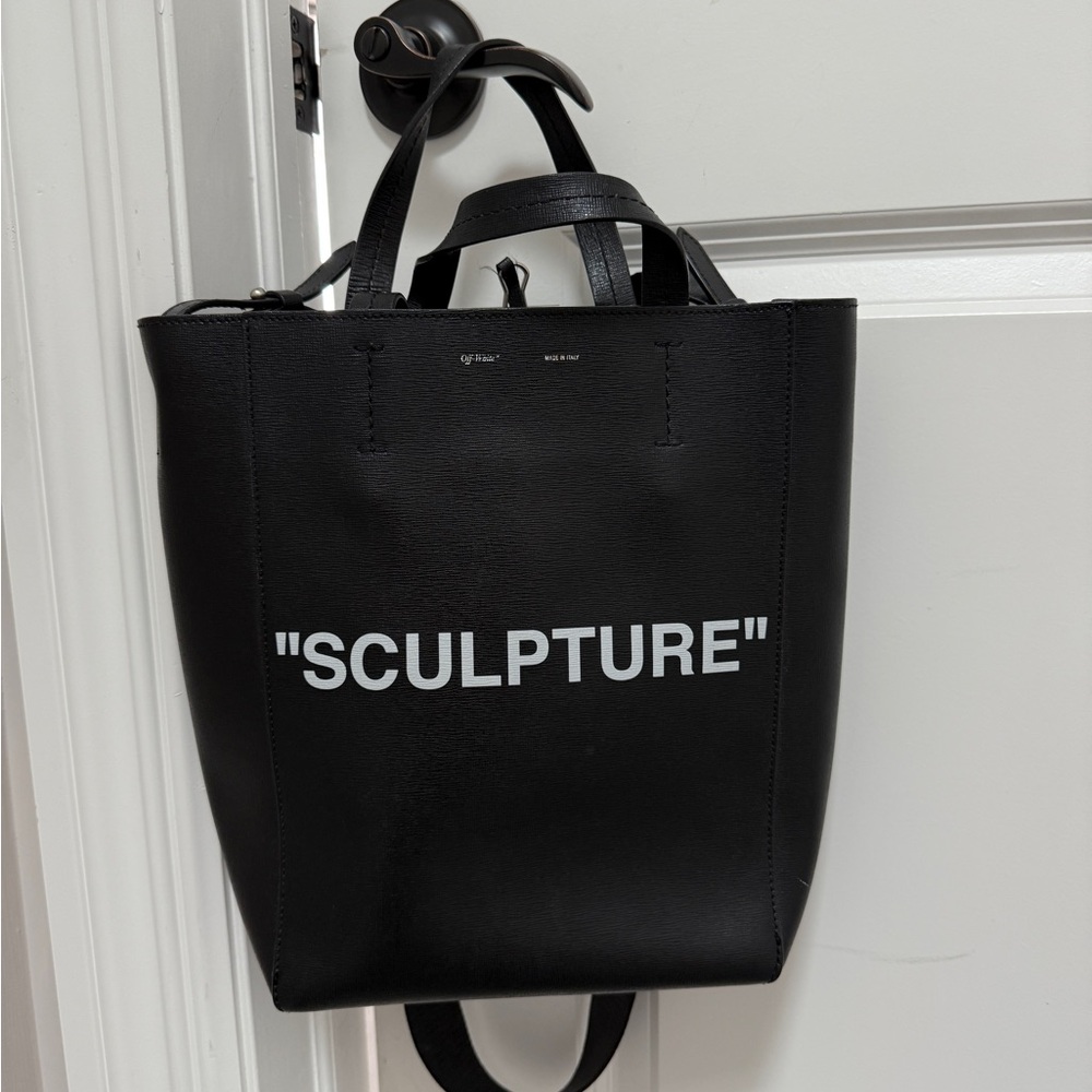 Off-White Black Sculpture Tote Bag